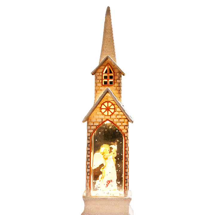 Decorative LED Snow Globe Lantern Set