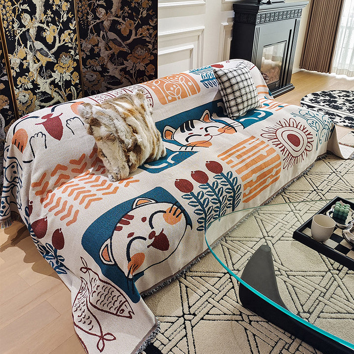 Artistic Graphic Sofa Throw Blanket