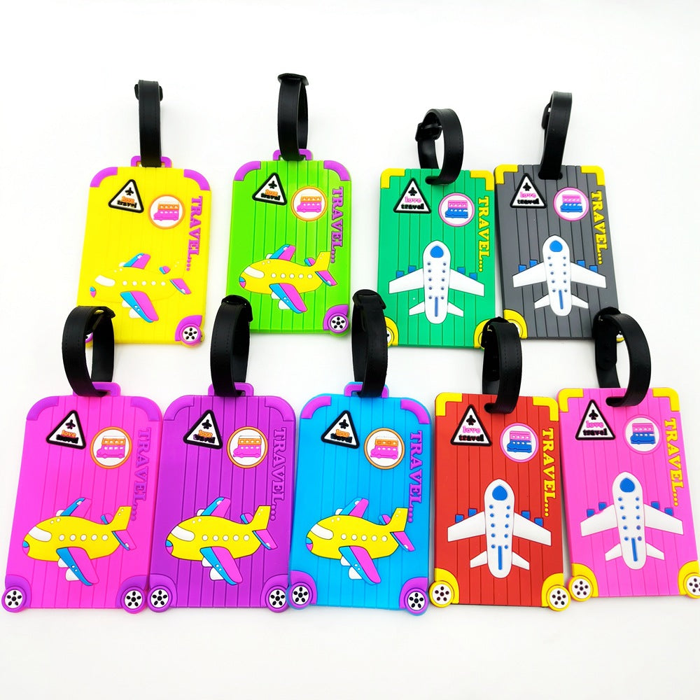 Airplane-Themed Travel Luggage Tag Kalsten