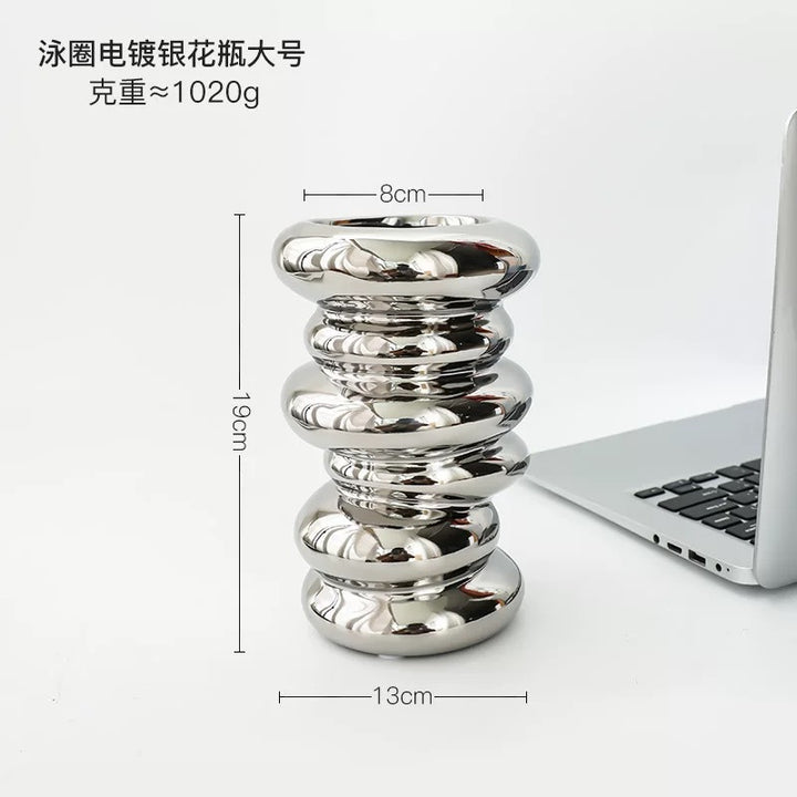 Artistic Spiral Ceramic Vase