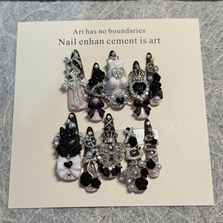 Gothic Themed Nail Art Set