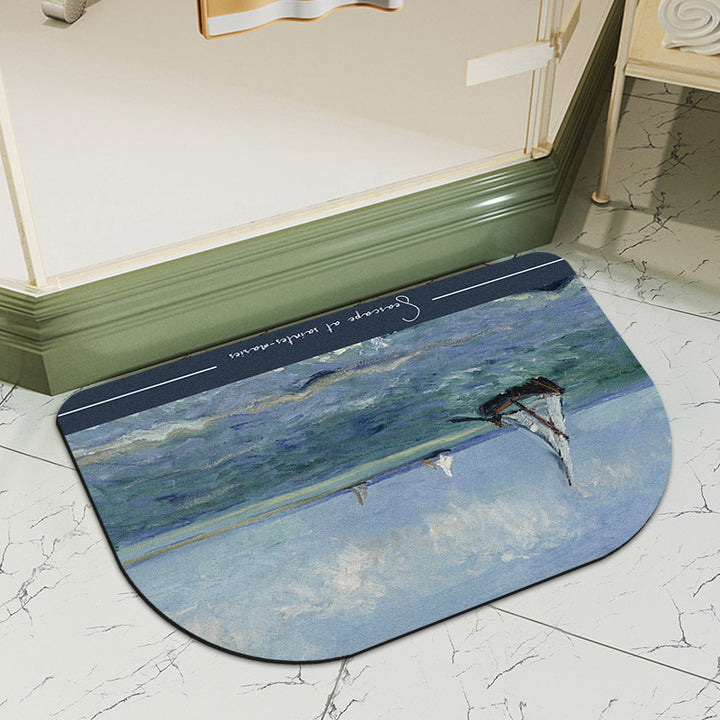 Artistic Shower Floor Mat