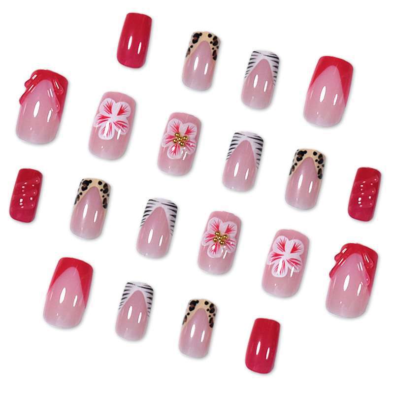 Creative Floral Press-On Nail Art Set Kalsten