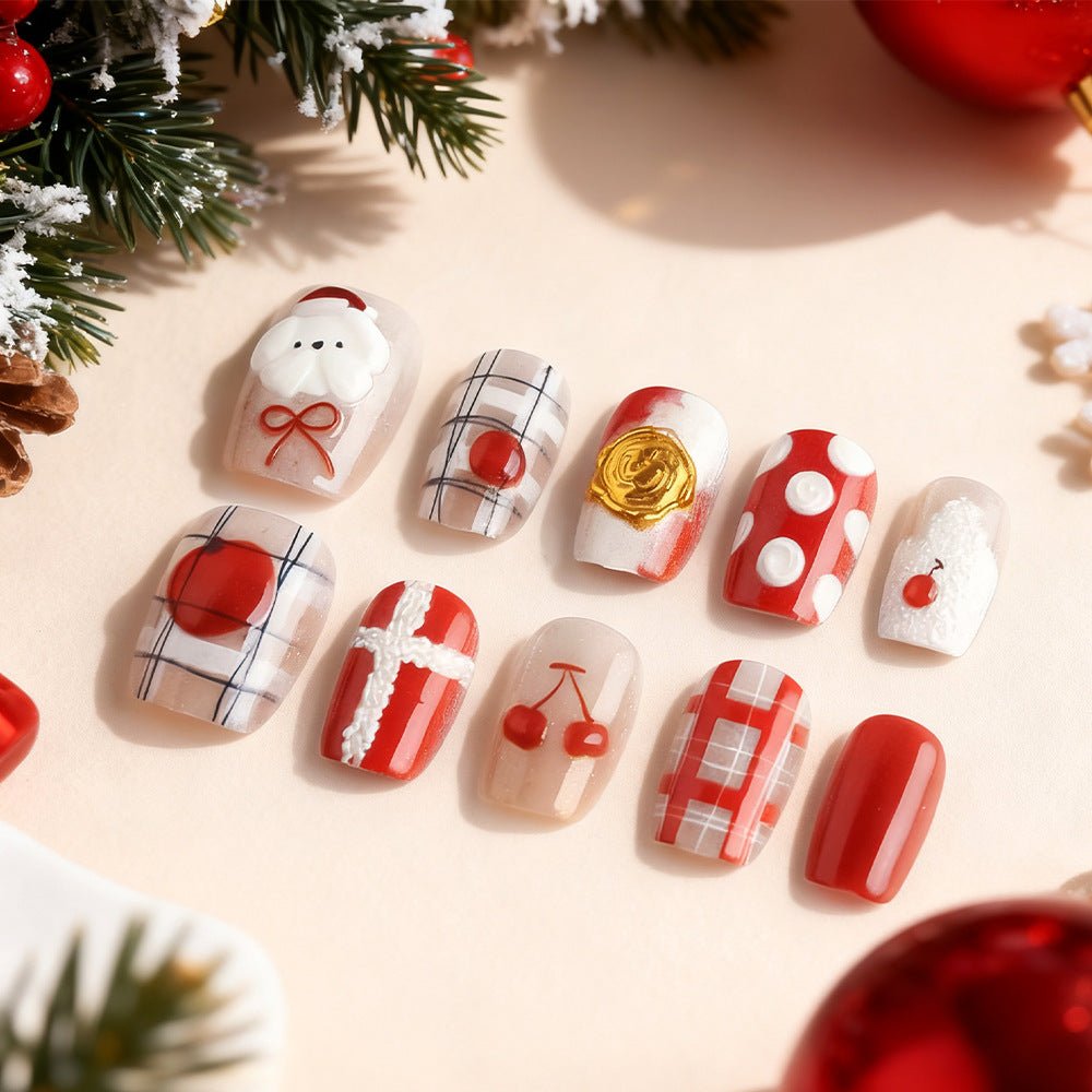 Seasonal Holiday-Themed Press-On Nail Set Kalsten