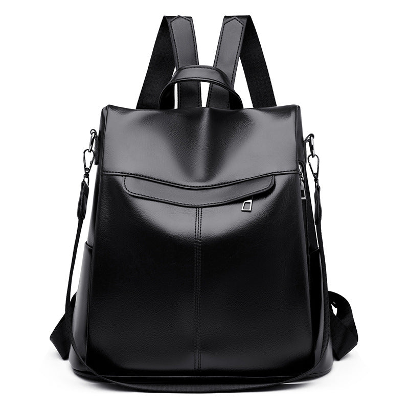 Versatile Structured Leather Backpack Kalsten