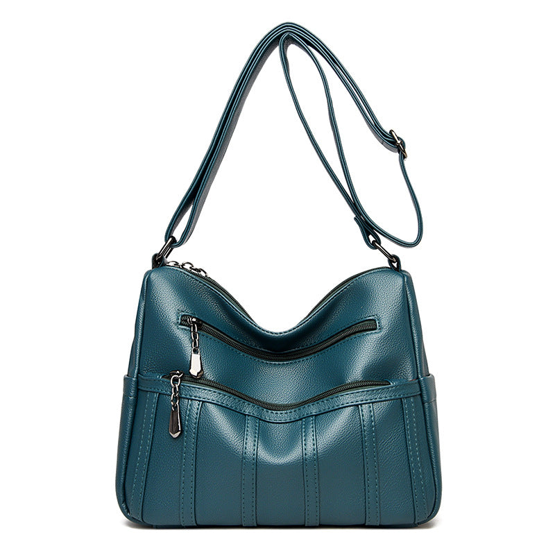 Elegant Textured Shoulder Bag Kalsten