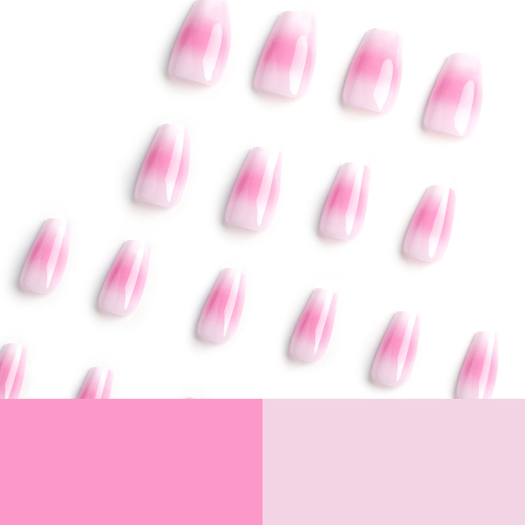 Artful Nail Extensions with Delicate Ombre Effect Kalsten