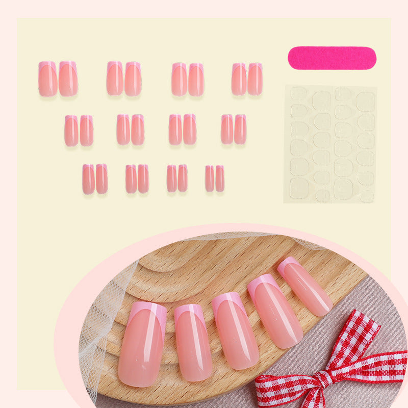 Artificial nail set with French tips Kalsten