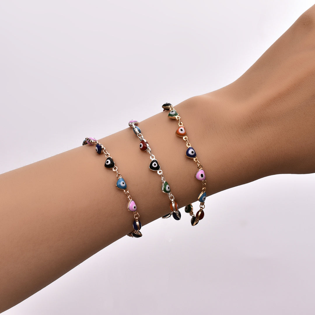 Colorful Evil Eye Charm Anklet Kalsten