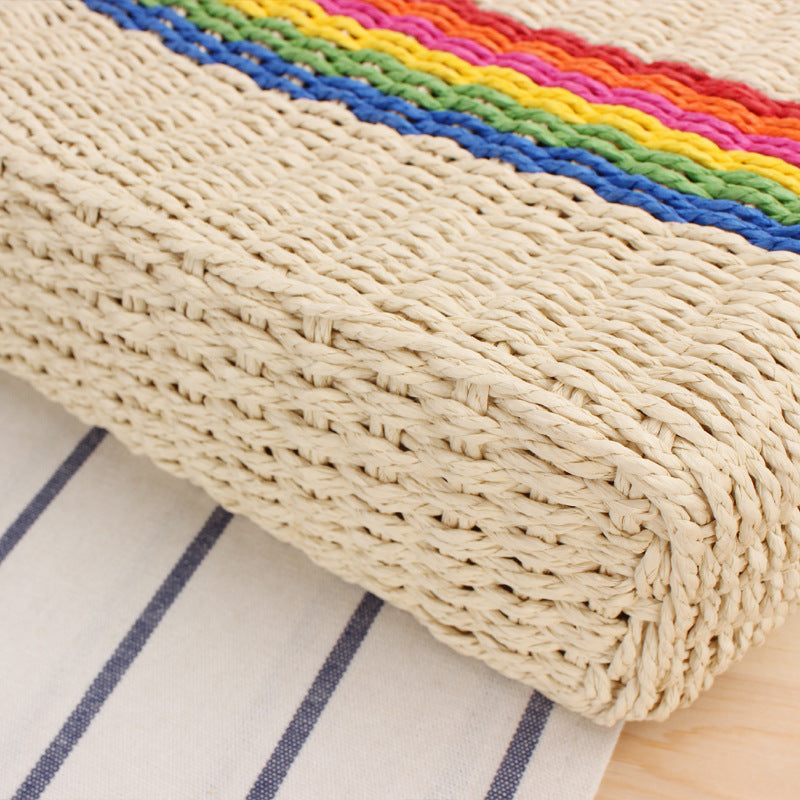 Colorful basket bag with unique details Kalsten