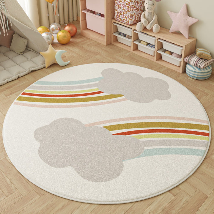 Playful Inspirational Round Area Rug Kalsten