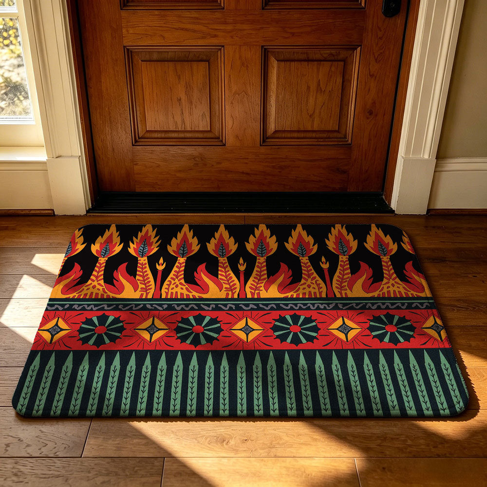 Artistic Geometric Welcome Mat