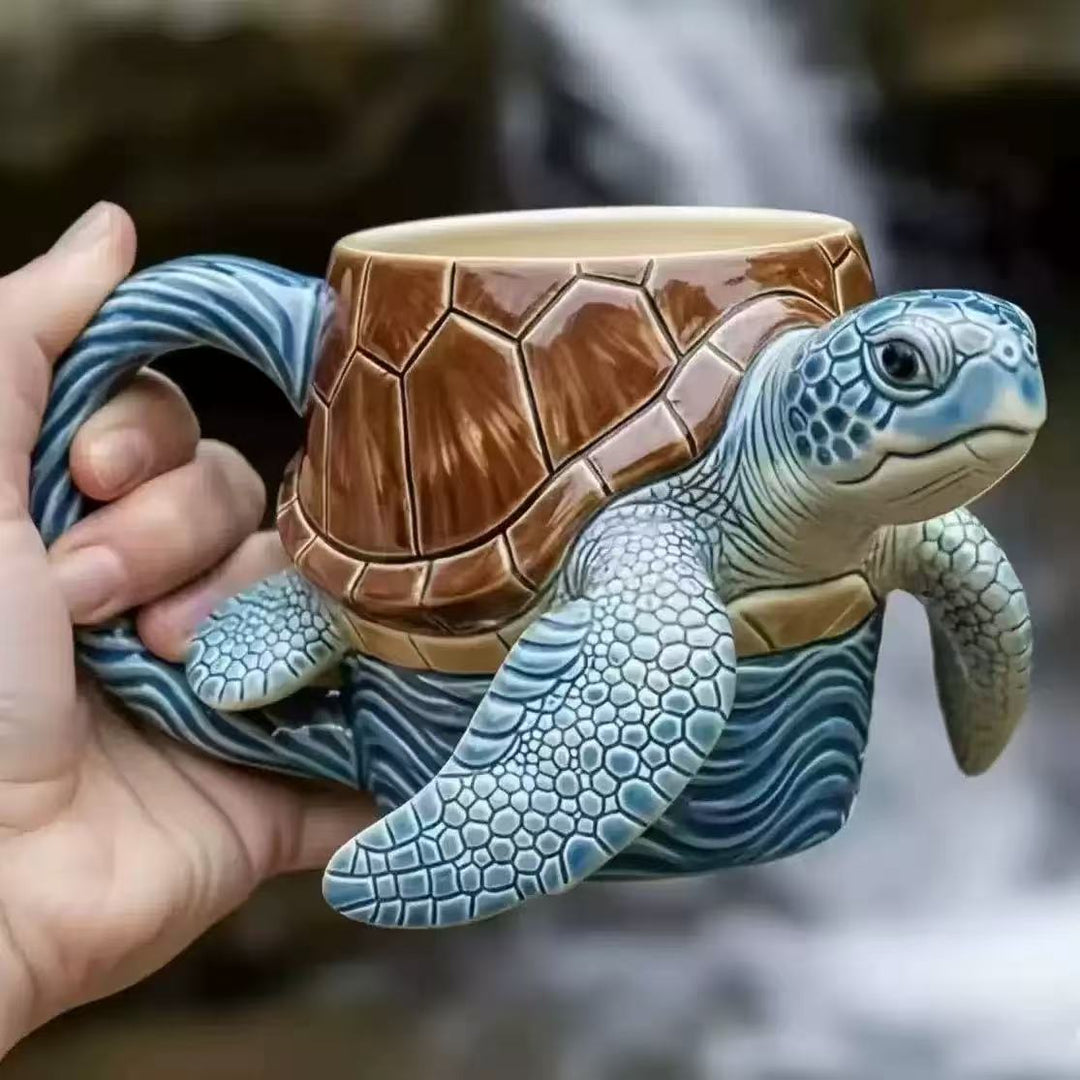 Coffee cup with turtle design Kalsten