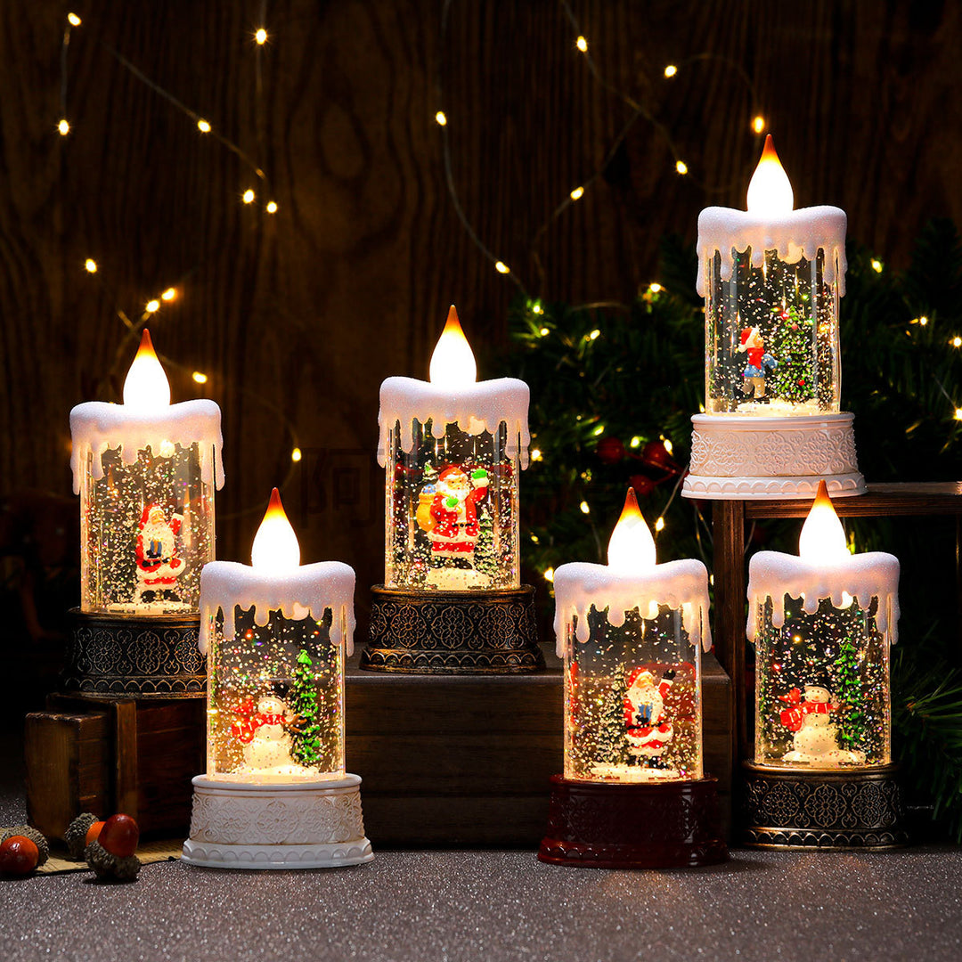 LED Illuminated Snow Globe Candle Decoration Kalsten