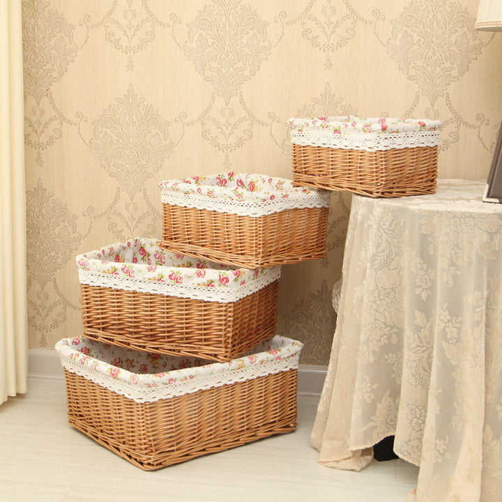 Decorative Woven Storage Basket with Liner Kalsten