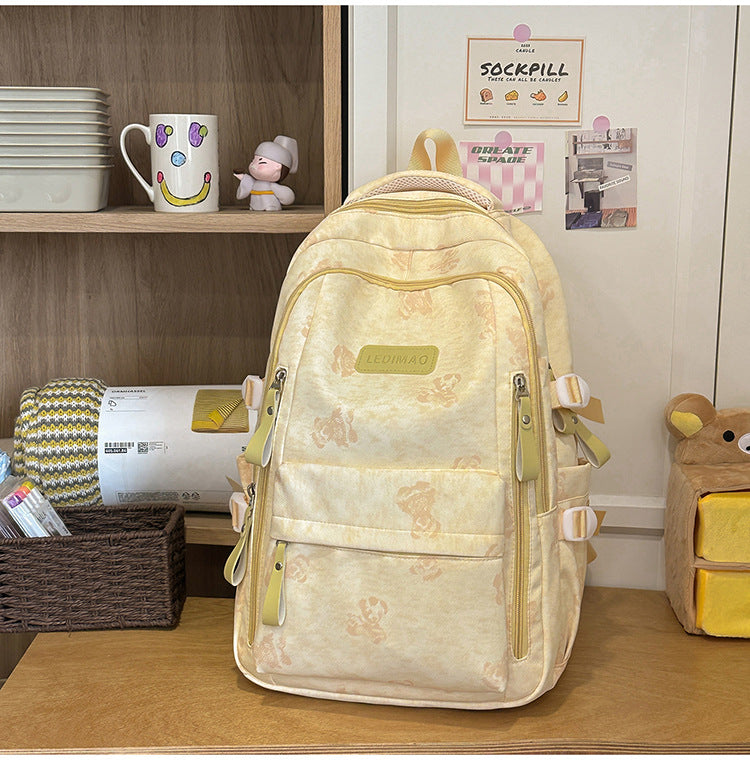 Casual Multi-Compartment School Backpack Kalsten