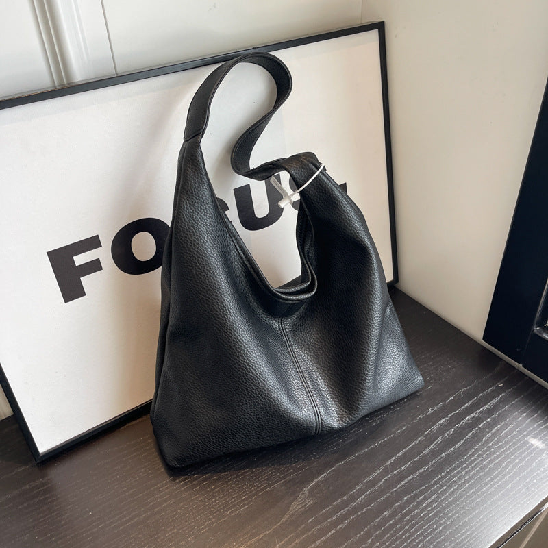 Textured Leather Hobo Bag Kalsten