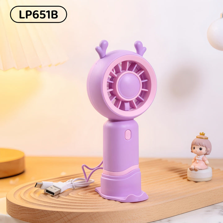 Ladies Portable Mini Handheld Fan with Cat Ears Kalsten