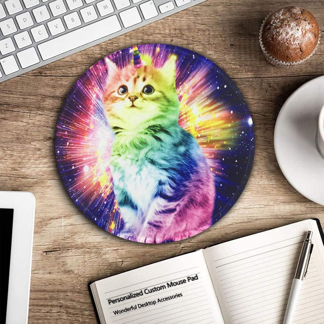 Artistic Round Desk Pad