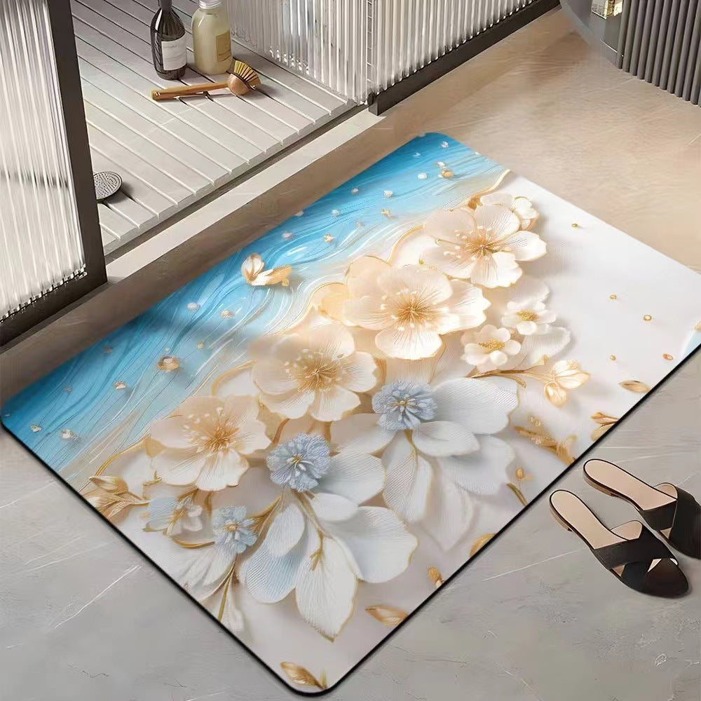 Floral-Themed Comfort Area Mat Kalsten