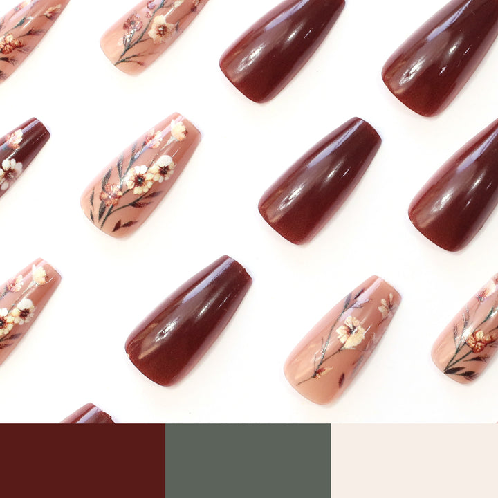 Floral Art Decorative Nail Enhancements Kalsten