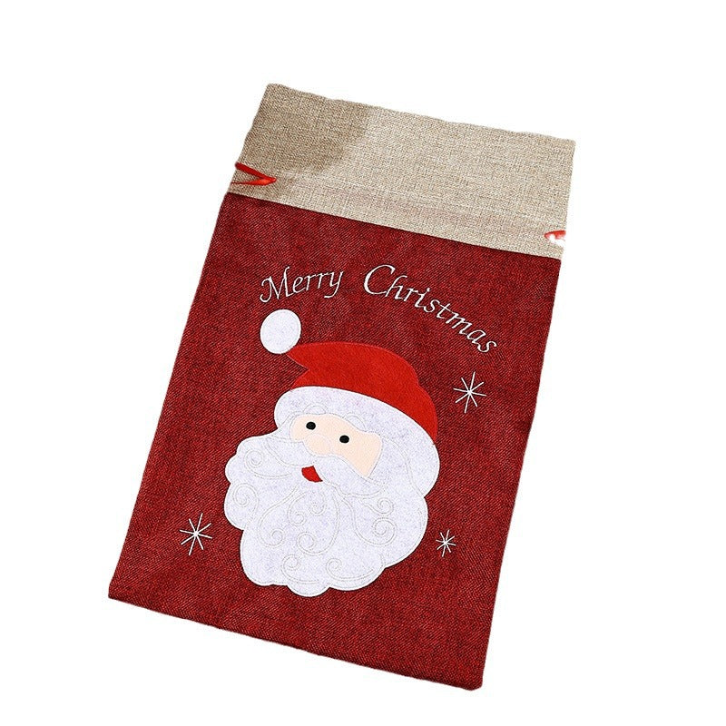 Festive Christmas gift sack with snowman motif Kalsten