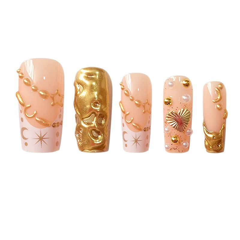 Decorative Gold Embellished Nail Art Kit Kalsten