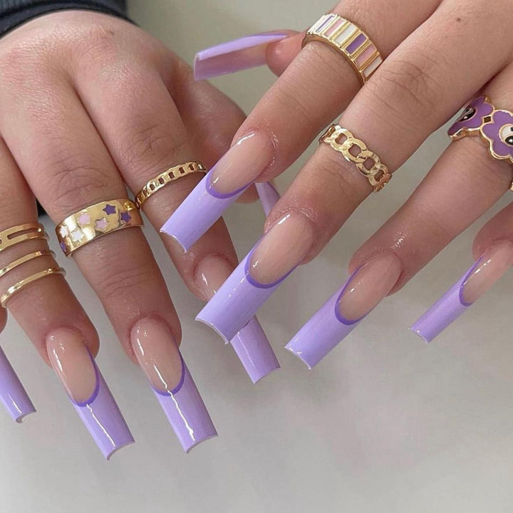 Elegant Crystal-Embellished Press-On Nail Design kalsten
