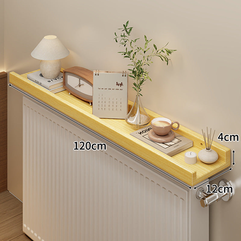 Long Slim Radiator Top Shelf Tray with Raised Edge and Heat‑Resistant Surface