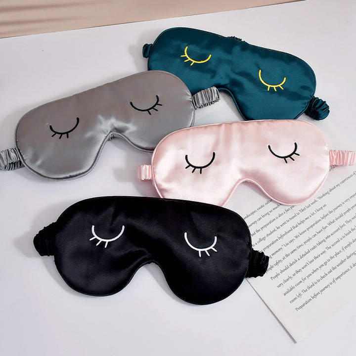 Unisex nan silky-soft eye mask with ergonomic contour and adjustable elastic band Kalsten