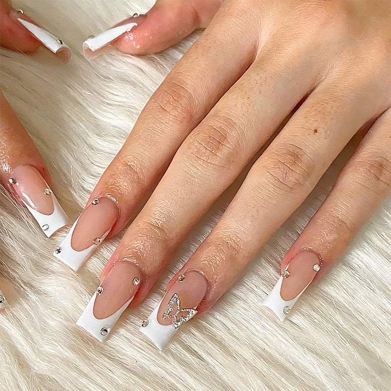 Artful Nail Set with Butterfly Decoration Kalsten