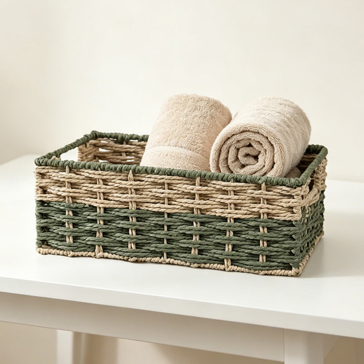 Handcrafted storage basket in natural design Kalsten