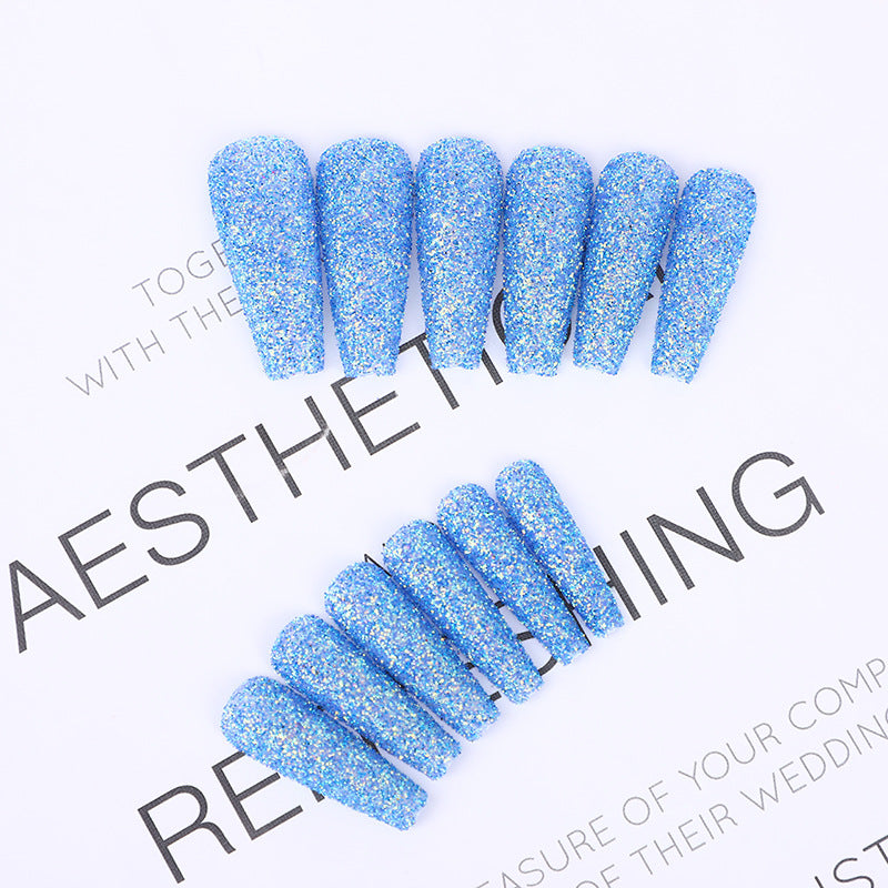 High-quality artificial nails with glitter effects Kalsten