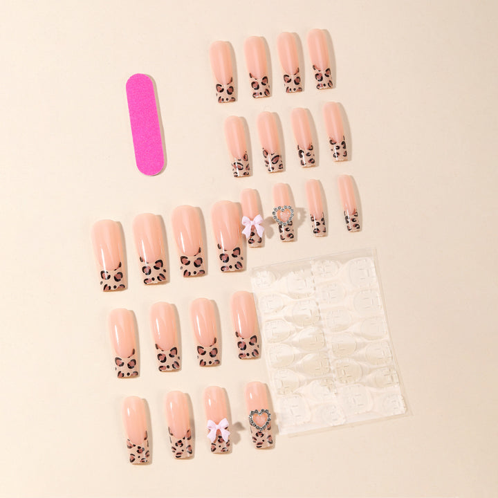 Leopard Print Acrylic Nail Art Extensions Kalsten