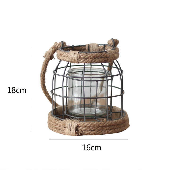 Decorative lantern made of metal and glass Kalsten