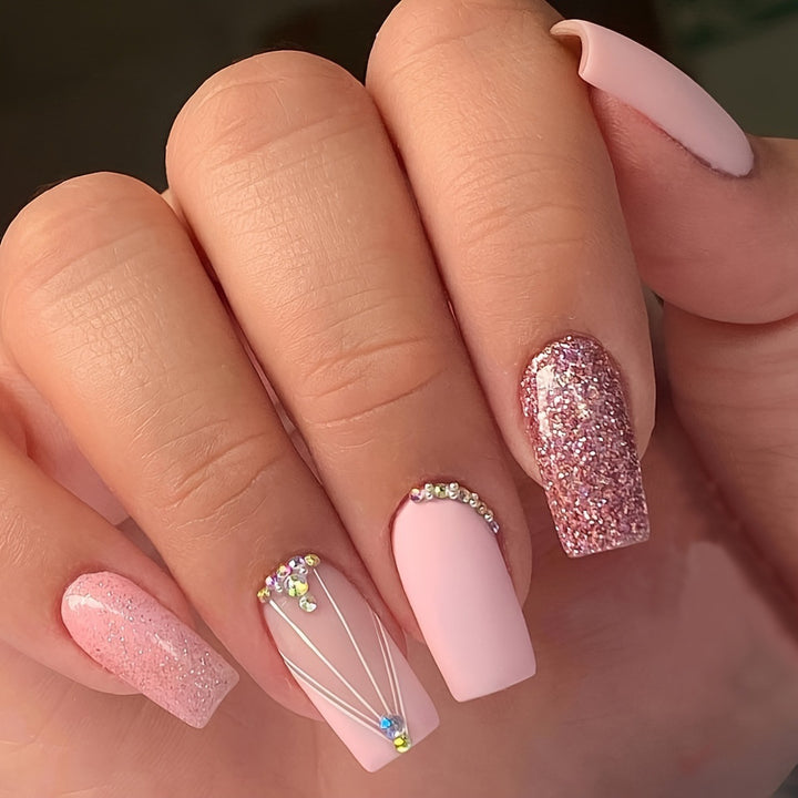 Elegant Long Acrylic Nail Extensions Kalsten