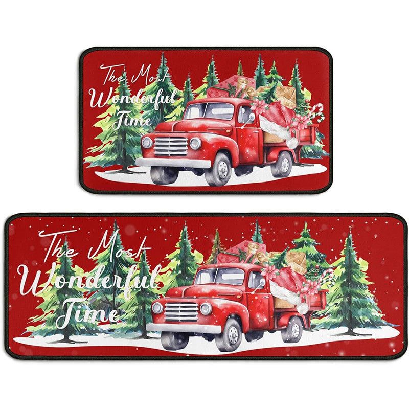 Festive Christmas Kitchen Mat Set Kalsten