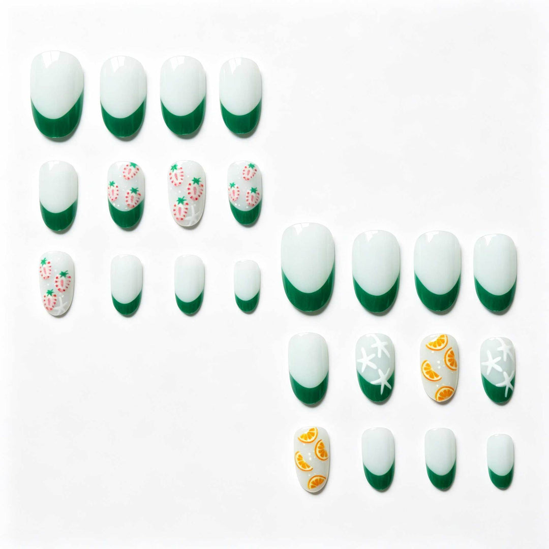 Fruity Themed Nail Art Design