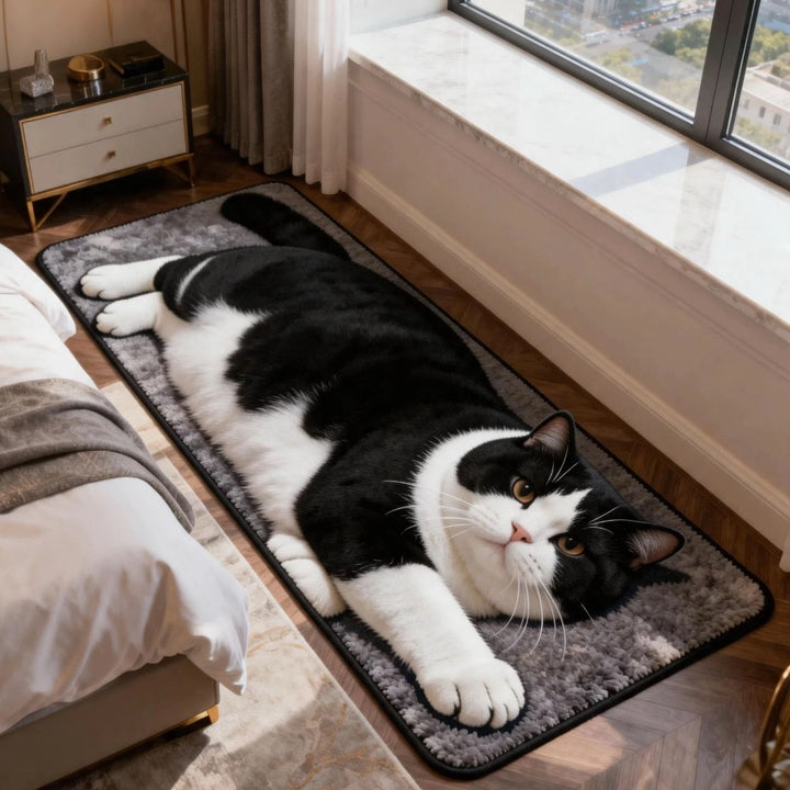Playful Cat-Themed Area Mat
