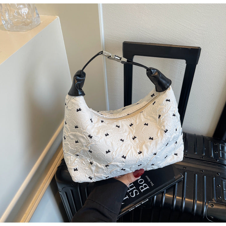 Quilted Floral Shoulder Handbag Kalsten