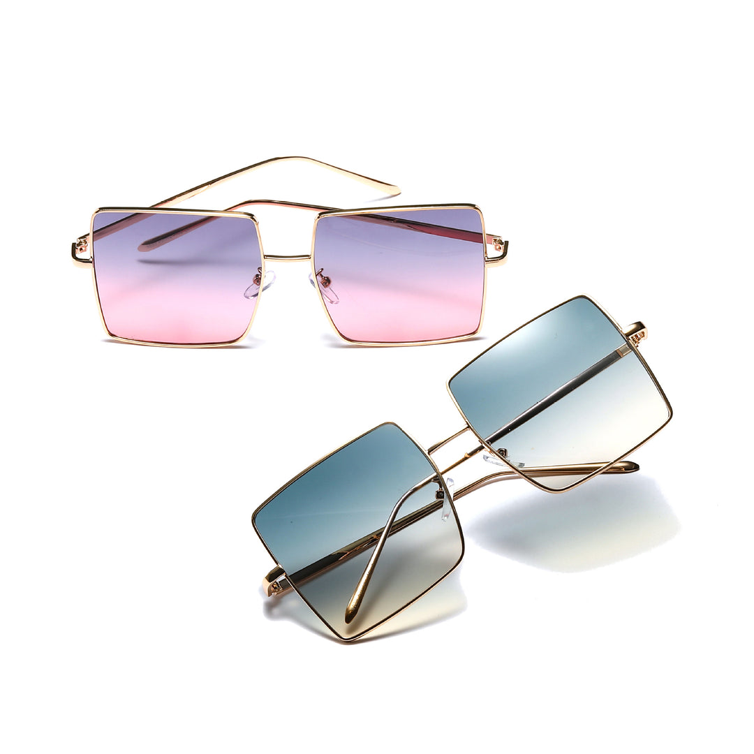 Women's Square Sunglasses with an Elegant Frame Construction Kalsten