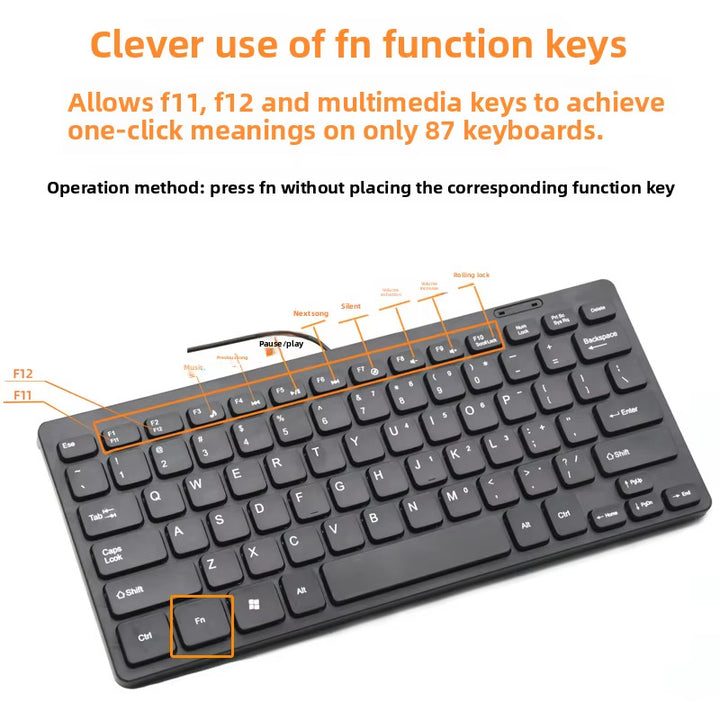 Wired Compact Keyboard Kalsten