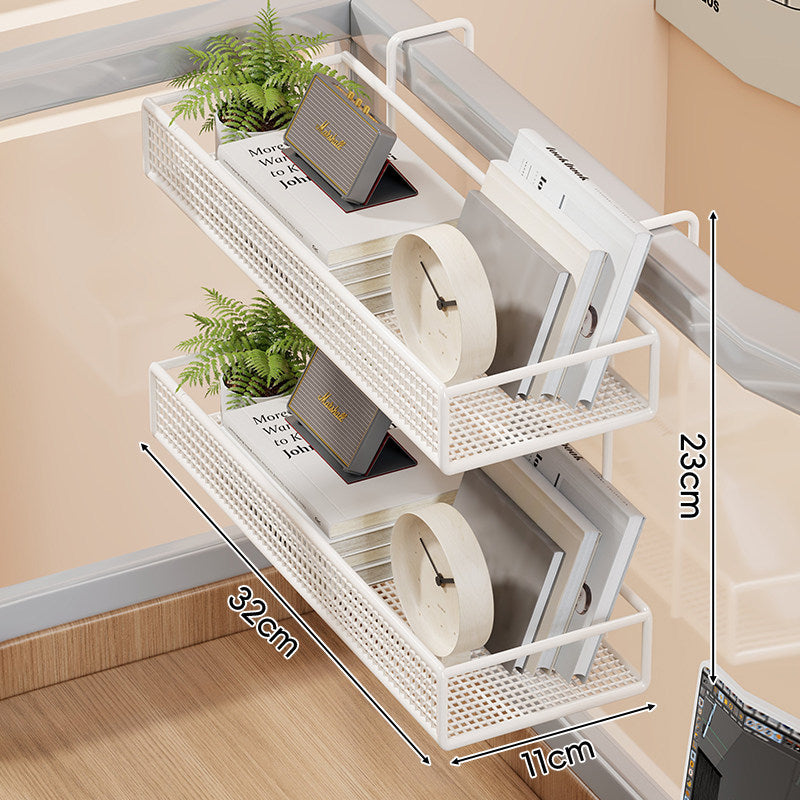Mesh Hanging Bed-Rail Storage Organizer Basket