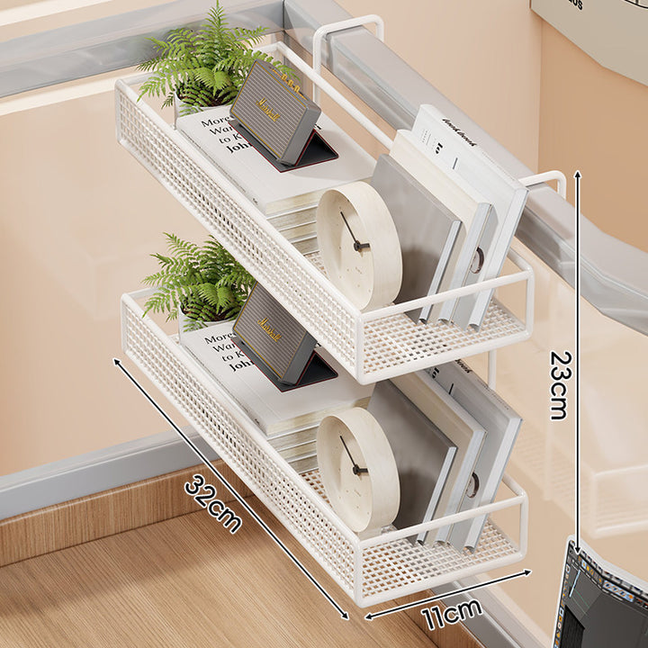 Mesh Hanging Bed-Rail Storage Organizer Basket