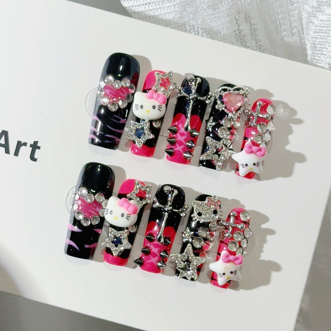 Whimsical Character-Themed Press-On Nail Set