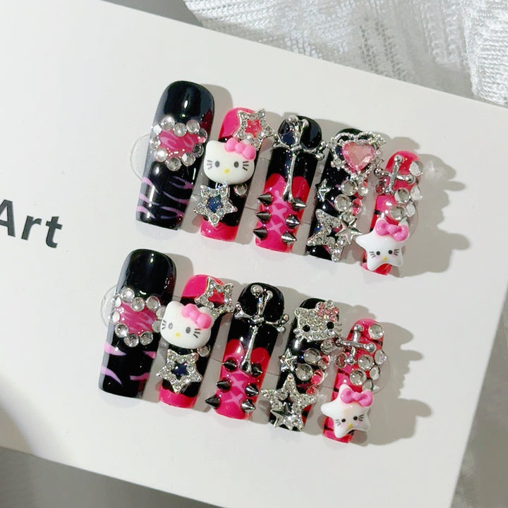 Whimsical Character-Themed Press-On Nail Set