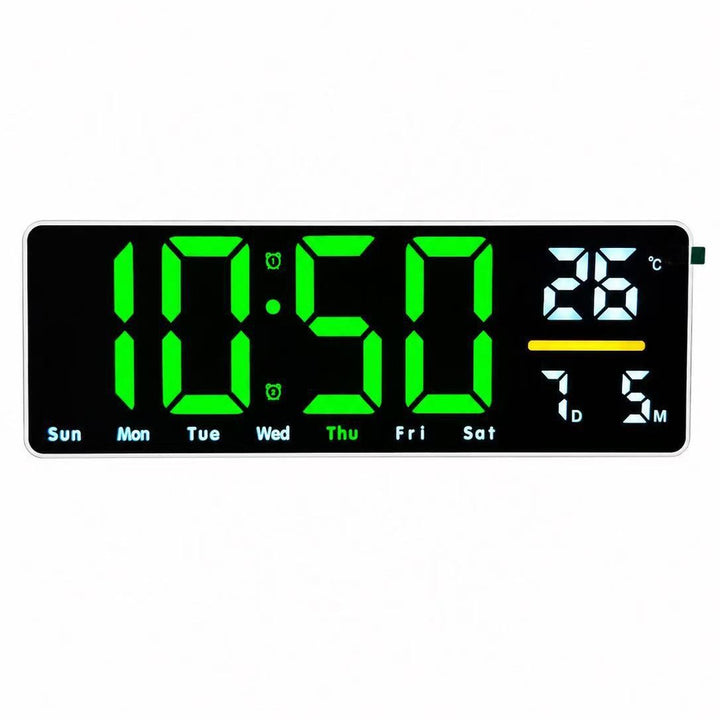 Digital wall clock with temperature and calendar display Kalsten