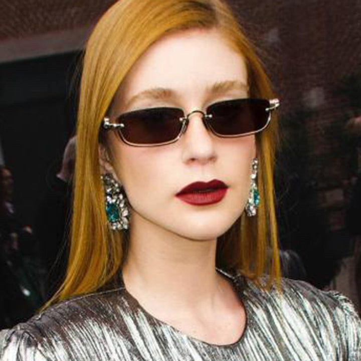 Women square sunglasses with elegant metal frame Kalsten