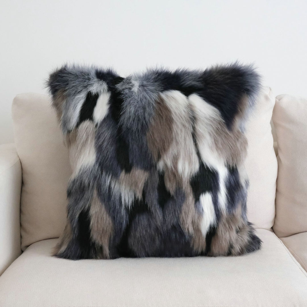 Faux Fur Accent Pillow for Home Decor