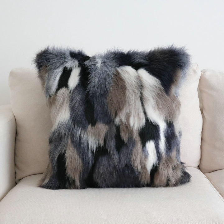 Faux Fur Accent Pillow for Home Decor